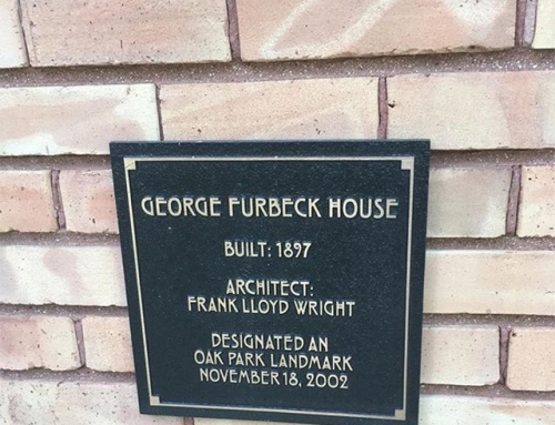 Frank Lloyd Wright wall plaque